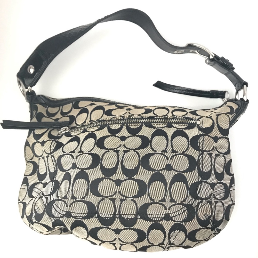 Coach Handbag Purse Black and Grey Authentic